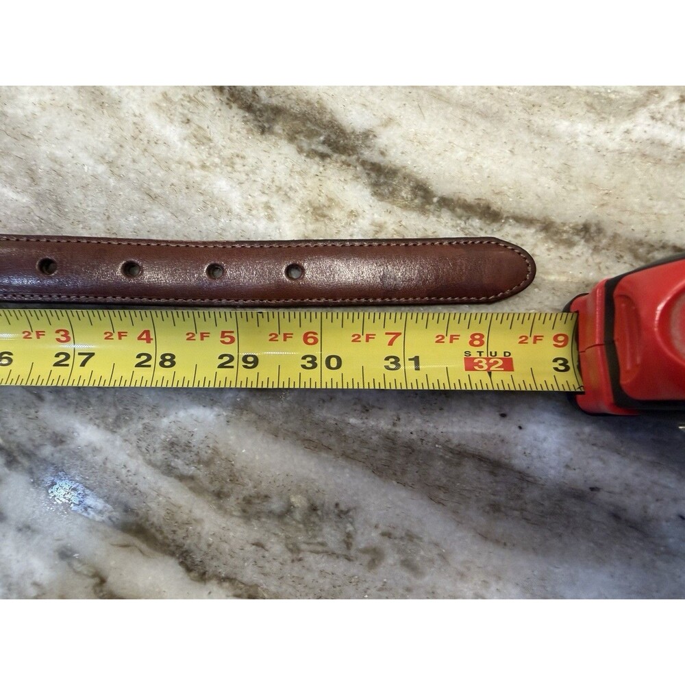 1990s Brighton Womens S Brown Leather Belt Silver XS And Diamond Concho Western - Picture 14 of 15